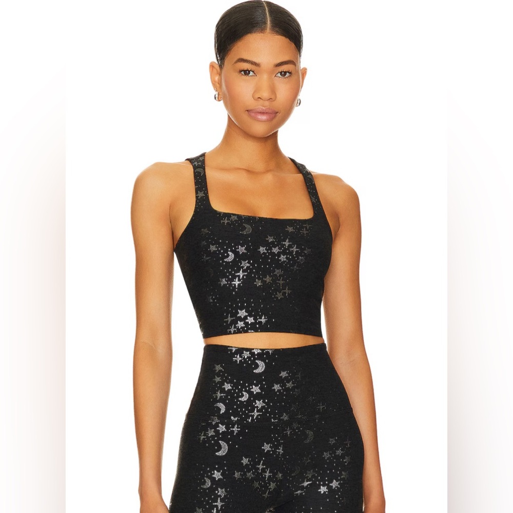 NWT Beyond Yoga soft tank with stars Large